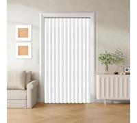 Sliding folding blinds with magnetic closure, suitable for sliding doors, studios, and bedrooms.-white- W70xH200cm
