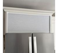 Sliding Folding Door - Non-Woven & Metal, Retractable Screen for Kitchen Cupboard and Closet, No Drill Installation, Space-Saving Solution