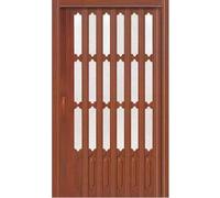 Sliding Folding Door with Handles & Acrylic Glasses, Privacy Room Divider for Laundry, Bedroom, Bathroom, Pantry