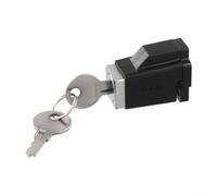 Sliding for Safety Lock for Childproofing & Home Security - Zinc Alloy Door and for Lock with 2 Keys, 4 x 3.2 cm, Black/WHI(Black)