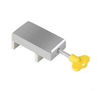 Sliding For Window Lock with Key - Aluminum Alloy Body Provides Strength While Maintaining Lightweight Handling During Adjustment or Repositioning (A)