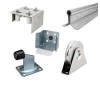 Sliding Gate Kit; IN-GROUND/Concrete-in Tracks, Stop, Guides, External Wheels