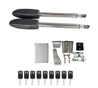 Sliding Gate Motor, Automatic Dual Barrier Swing Arm Boom Gate Motor DC24V Opener Actuator Engine with Remote Control Kit Optional 400kg Door Opener(Giallo)