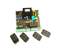 Sliding Gate Opener Kit, 220VAC Automatic Swing Gate Opener AC Motor Control Unit PCB Controller Circuit Board Electronic Plate Card(Board 3 remotes)