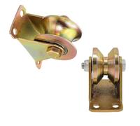 Sliding Gate Track Roller, V/U-Groove Wheel with Heavy Duty Bracket, Rigid Caster for Driveway and Factory Doors, 440 lbs Load Per Castor 4 pcs 3.5"(90mm-U)