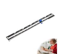 Sliding Gauge Sewing Measuring Tool Metal Quilting Gauge Ruler Quilting Ruler for Knitting Sewing Beginner Hemming Measuring