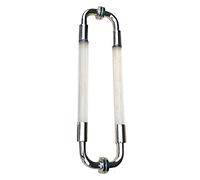 Sliding Glass Door Handle - Double-Sided Acrylic Pull for Enhanced Grip, Modern Design, Fits Shower Gates and Entry Doors, Quick Setup