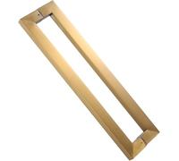 Sliding Glass Door Handle, Gold Two-Sided Rectangular Internal & External Barn Pull Handle for Bathroom Hotel Restaurant, Stainless Steel Long 40 60 80 120 150cm(Long 120cm(47.2in))