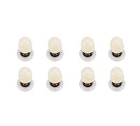 Sliding Glass Shower Door Rollers 8pcs | Brass Shaft & ABS Pulleys for Smooth Effortless Glide | Non - Oxidizing Hardware for 4-8mm Thick Doors / 12-15mm Mounting Holes (23mm)