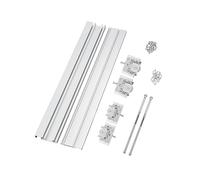 Sliding Glass Window Track, Sliding Door Hardware Kit No Drilling Roller Track Set(1 Meter-One Door)