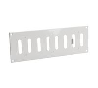 Sliding grille made of sheet steel, for ventilation grille/exhaust air grille, 300 mm x 100 mm, white, mr3010r