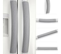 Sliding handle cover for refrigerator doors and kitchen appliances to protect handles from wear and dirt with a, washable construction (S-dark grey)