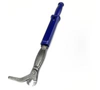 Sliding Joint Nail Puller 460-550 mm, Forged High Carbon Steel Adjustable Extractor Tool with Low Profile Jaw and Metal Strike Cap for Home & Garden Use