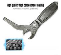 Sliding Joint Nail Puller, Forged High Carbon Steel with Crescent Shaped Pliers Design, Low Profile Jaw for Deep Nail and Staple Extraction, 460