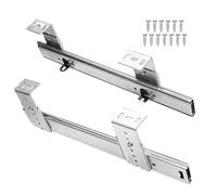 Sliding Keyboard Shelf Rails 1 Pair Mute Ball Bearing Slides for Under Desk Mount 16 Inch Pull Out Computer Tray & Cabinet Drawer Slides Heavy Duty Smooth Operation