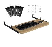 Sliding Keyboard Tray with Mouse Storage - Adjustable Under-Desk Solution for Improved Posture, Ergonomic Design to Prevent Myopia & Cervical Spondylosis - Perfect for Home & Office Use