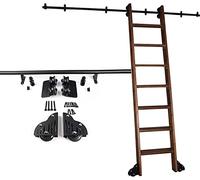 Sliding Ladder Kit - Rolling Library Ladder Rail Track (10ft/300cm) - Slide Rafor Smooth Movement (Ladder Not Included)