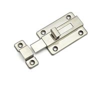 Sliding Latch Lock， Barrel Bolt 2"- 4" Length Stainless Steel Barrel Latch Slide Bolt Latch Bathroom Lock Door Latch Sliding Barrel Latch Lock(2in)