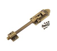Sliding Latch Lock， Barrel Bolt Thickened Copper Barrel Latch 3 Inches Slide Bolt Latch Bathroom Lock Antique Door Latch with Mounting Screws(Antique Copper,10.5cm)