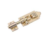 Sliding Latch Lock， Barrel Bolt Thickened Copper Barrel Latch 3 Inches Slide Bolt Latch Bathroom Lock Antique Door Latch with Mounting Screws(Gold,4.5cm)