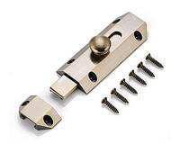 Sliding Latch Lock， Slide Door Bolt Solid Bolt Pure Copper Door Lock Buckle Door Latch for Home Bedrooms Barns Fences Childproofing Cupboards Workshop(Green Patina)