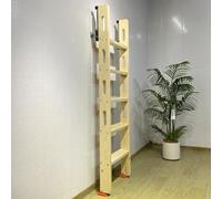 Sliding Loft Ladder, Attic Step Staircase with Anti-Slip Design, Wooden Bunk Bed Access for College Dorms, 8 Steps, Convenient and Durable (7.7ft/2.34m)