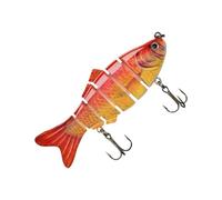 Sliding Lure, Catch Equipment with 6 Segments Design | Rigid Lures for Black Bass, for Men Women Beginners Amateurs in Trolling Reservoir Lake Arroyo