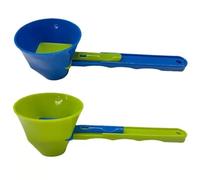 Sliding Measuring Spoons,2-Piece, for Milk/Coffee Powders. Scaled Handle Funnel Design integrates Measuring & Pouring for Precise, efficient Dry Powder handling.