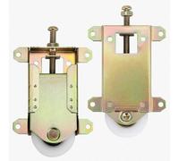Sliding Mirror Door Rollers Replacement, Fits Prime-Line N 6870, for Wood Framed Sliding Mirror Doors, 2-1/4" Vertical H.C., 1-1/2" Nylon Concaved Ball Bearing Wheel, 2 Pack