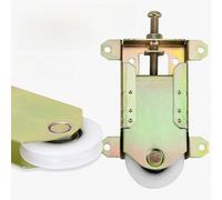 Sliding Mirror Door Rollers Replacement, Fits Prime-Line N 6870, for Wood Framed Sliding Mirror Doors, 58MM Vertical H.C., 38MM Nylon Concaved Ball Bearing Wheel, 4 Pack.