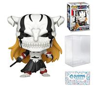 Sliding Monkey Funko Pop! Animation Special Edition Glow Chase - Bleach: Fully-Hollowfied Ichigo Figure 1104 Official Kurosaki Exclusive Collectible Figure 3-Piece Bundle Sorter and Pop Protector