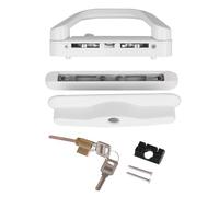 Sliding Patio Door Handle Set Balcony Glass Door Handle Lock One Side Key Full Replacement Handle Lock Withstand