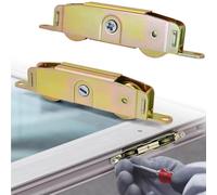 Sliding Patio Door Rollers Replacement Hardware Fits Jeld Wen, Truth 31761A, Milgard, Marvin, Andersen Part #1273704 (Pre-1982), 1-1/4" Steel Ball Bearing Wheels, 5-3/4" H.C, Side Adjustable, 2 Pack