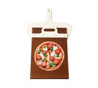 Sliding Pizza Peel, Pizza Peel Slider for Transfers Pizza Pie, Light Weight Non Stick Pizza Paddle Slider with Handle, for Baking Homemade Pizza Kitchen