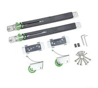 Sliding Pocket Door Damper Buffer For Closet Cabinet Cupboard Wardrobe Steel Grey Finish Smooth Silent Closing Kit Left And Right Set Easy Install Home Hardware Upgrade Modern Design Damping System