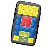 Sliding Puzzle - 500-Level Magnetic Fidget, Sensory-Learning Tool for Brain-Training, Magnetic-Active Gear, Challenge-Solving Base with LED-Screen Logic, Hand-Coordination Kit for Solving and Matching