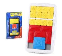 Sliding Puzzle Game Interactive Logic for Adults Compact Design for Travel Cognitive Development Skill Enhancement Brain Teaser(White)