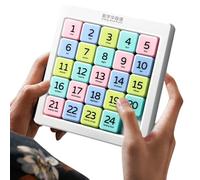 Sliding Puzzle - Number Thought Puzzle, Portable Learning Toys for Youth and Adults, Smart Skill Game for Entertainment Travel Training Travel