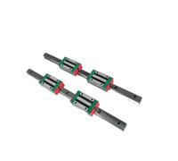 Sliding rail linear bearing slider 2pcs HGR20 Linear Rail Guide + 4pcs HGH20CA Blocks(200mm)