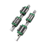 Sliding Rail Linear Bearing Slider 2pcs HGR20 Square Linear Guide Rail Length 200mm-1000mm + 4pcs HGH20CA Carriages Block Kit(600mm)