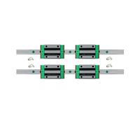 Sliding Rail Linear Bearing Slider 2pcs HGR25 25mm Linear Guide Rail with 4pcs HGH25CA Slider Block Carriges(550mm)