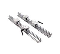 Sliding rail linear bearing slider 2pcs SBR16 Linear Rail Guide 200-1000mm + 4pcs SBR16UU Bearing Block Set(800mm)