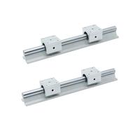 Sliding rail linear bearing slider block Linear Support Rails 2pcs Length 200mm-1000mm SBR16 + 4pcs Carriages Slides SBR16UU Smooth Motion(850MM)