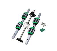 Sliding rail linear bearing slider Linear Guide Rail 2pcs HGR20 + 1 Kit Ball Screw SFU1610 + 4pcs Slider Blocks HGW20CC(650mm)