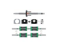 Sliding rail linear bearing slider Linear Guide Set Ball Screw HGR20 Rails Square Rail + Sliders/Block +SFU1605 HGH20CA C7 Ballscrew(750mm)