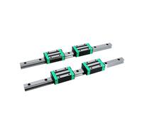 Sliding rail linear bearing slider Linear Guides 2pcs HGR15 250mm-1500mm Rails + 4pcs HGH15CA Blocks(800mm)