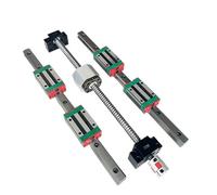 Sliding rail linear bearing slider SFU1605 Ball Screw+ 2pcs HGR20 Linear Guide Rail+ 4pcs HGH20CA + BK12/BF12 Support + Coupling(700mm)