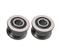 Sliding Roller Bearing U22 for Linear Track Systems - Round Bottom U-Shaped Groove Pulley, 8×22.5×14.5 mm, Bearing Steel Construction, Rust-Resistant & Smooth Operation, Industrial Automation Use