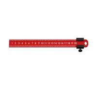 Sliding Ruler Woodworking Scriber Gauge 20/30/40cm Measurement Ranges Slide Stop Aluminum Scribing Ergonomic Design Ruler