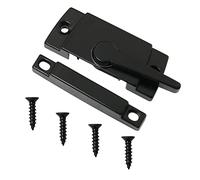 Sliding Sash Lock DGBRSM Black Sliding Window Sash Locks with Mounting Screws for Double Hung Window Latch Lock Security Vinyl Window Sash Lock and Keeper Replacement